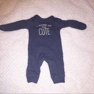 ‘I woke up this cute’ onesie